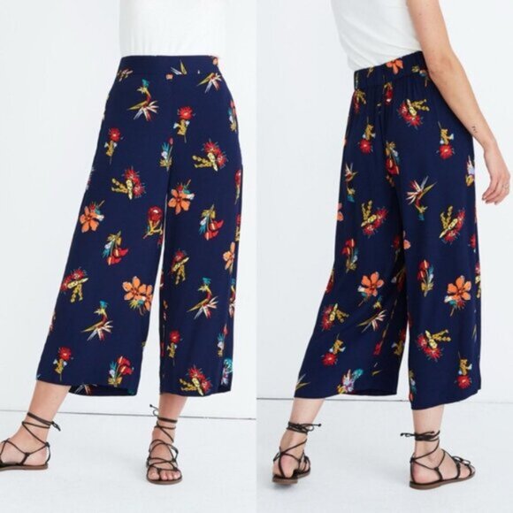 Madewell Huston Pull-On Crop Pants in Hawaiian Hideaway - Picture 2 of 11